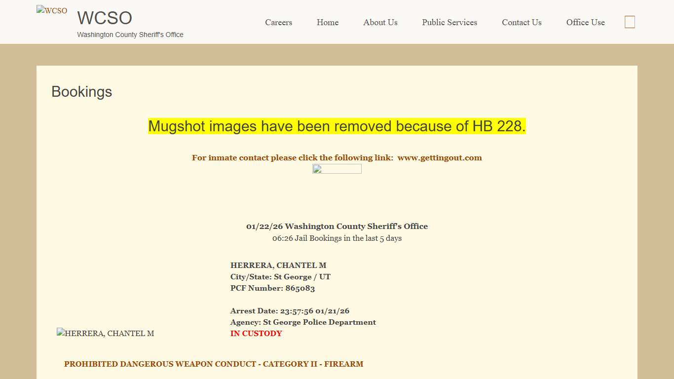 Bookings | WCSO