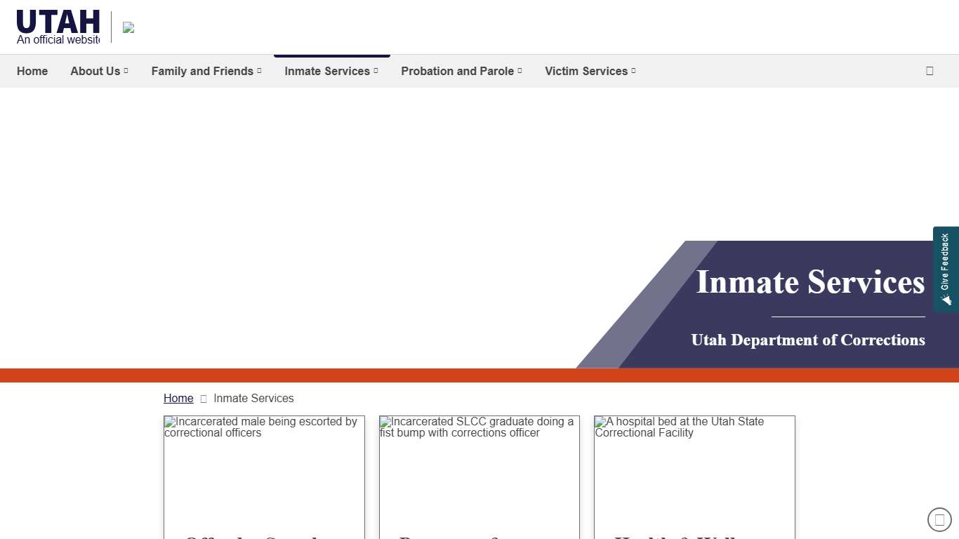Inmate Services | UDC – Corrections